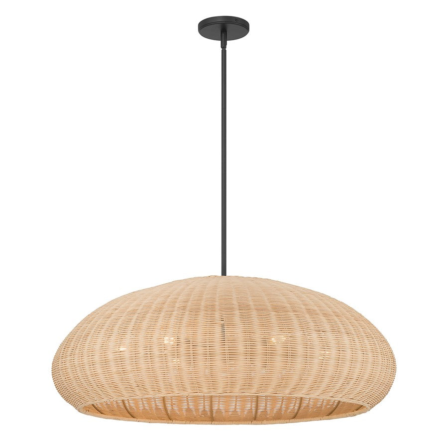 Millennium Lighting Natora 6 Light Pendant, Matte Black - 209106-MB