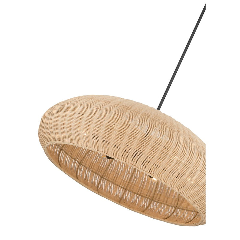Millennium Lighting Natora 6 Light Pendant, Matte Black