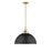 Millennium Lighting Artistan 1Lt Pendant, Vintage Brass/Black - 20991-VB-MB