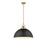 Millennium Lighting Artistan 1Lt Pendant, Vintage Brass/Black