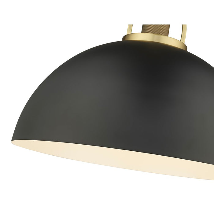 Millennium Lighting Artistan 1Lt Pendant, Vintage Brass/Black