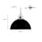 Millennium Lighting Artistan 1Lt Pendant, Vintage Brass/Black
