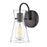 Millennium Lighting Camellia 1Lt 5" Wall Sconce, Black/Clear - 21001-MB