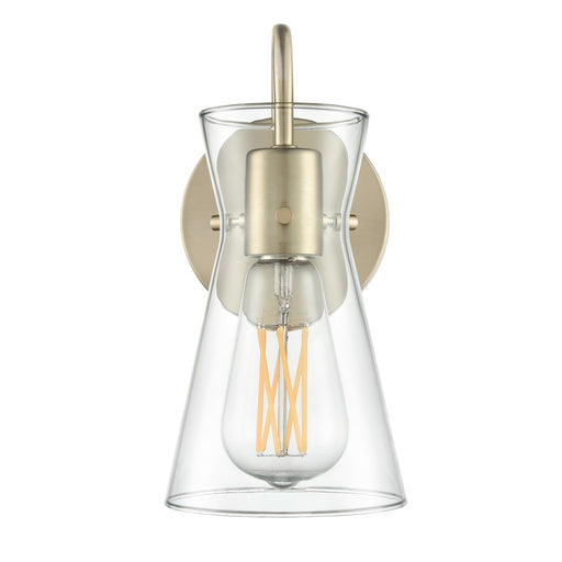 Millennium Lighting Camellia 1Lt 5" Wall Sconce, Modern Gold/Clear