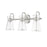 Millennium Lighting Camellia 3Lt Vanity, Brushed Nickel/Clear