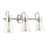Millennium Lighting Camellia 3Lt 22" Vanity, Polished Nickel/Clear - 21003-PN