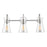 Millennium Lighting Camellia 3Lt 22" Vanity, Polished Nickel/Clear
