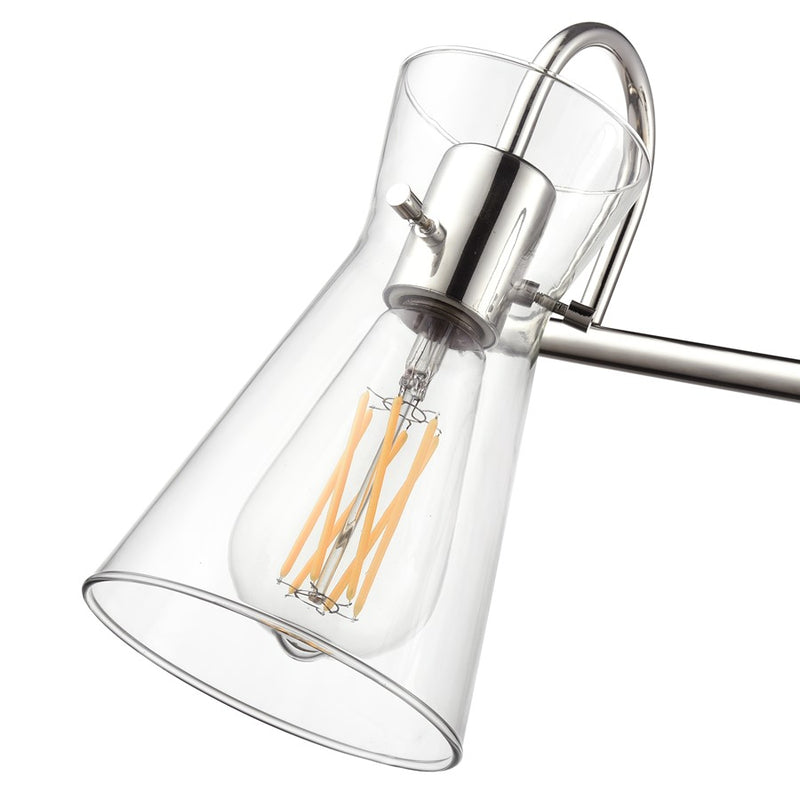 Millennium Lighting Camellia 3Lt 22" Vanity, Polished Nickel/Clear