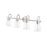 Millennium Lighting Camellia 4Lt Vanity, Brushed Nickel/Clear