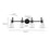Millennium Lighting Camellia 4Lt Vanity, Brushed Nickel/Clear
