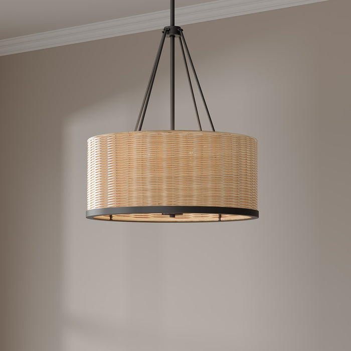 Millennium Lighting Namiro 6 Light Pendant, Matte Black