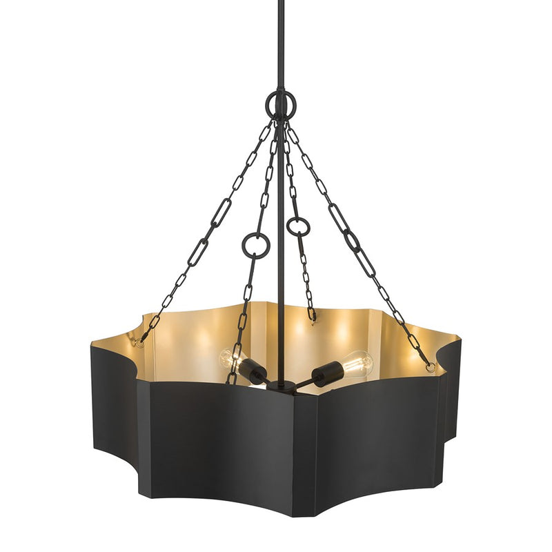 Millennium Lighting Ottavio 5 Light Pendant, Matte Black