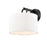 Millennium Lighting Braxstan 1Lt Wall Sconce, Black/Linen
