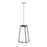 Millennium Milroe 1Lt Pendant, Nickel/Opal glass with Etched outside