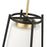 Millennium Milroe 1Lt Pendant, Brass/Opal glass with Etched outside