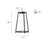 Millennium Milroe 1Lt Pendant, Brass/Opal glass with Etched outside