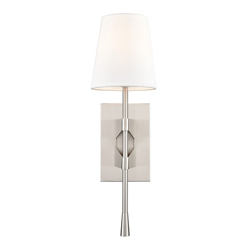 Millennium Lighting 1Lt Wall Sconce, Brushed Nickel/Linen - 212001-BN