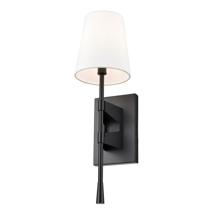 Millennium Lighting 1Lt 20" Wall Sconce, Black/Linen