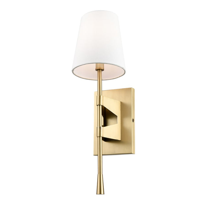 Millennium Lighting 1Lt 20" Wall Sconce, Vintage Brass/Linen