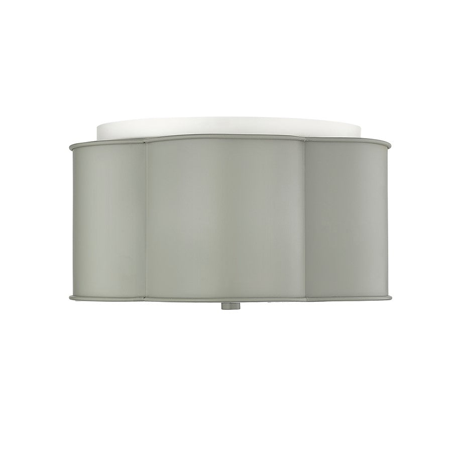 Millennium Lighting 3 Light Flushmount, Cement Grey/Grey - 21203-CG