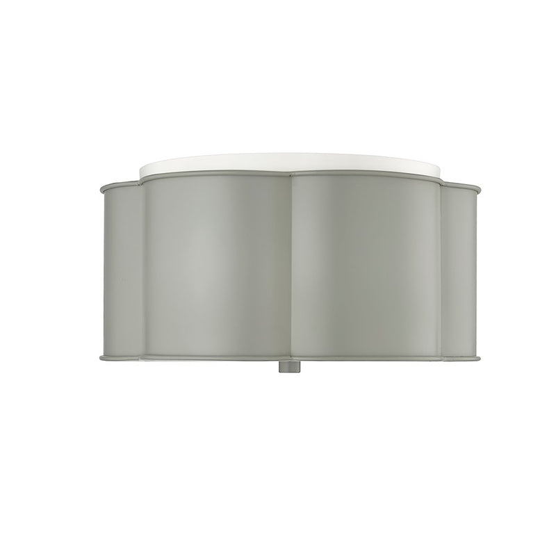 Millennium Lighting 3 Light Flushmount, Cement Grey/Grey
