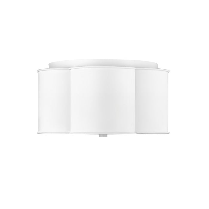 Millennium Lighting 3Lt Flushmount, White/White - 21203-MW