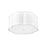 Millennium Lighting 3Lt Flushmount, White/White