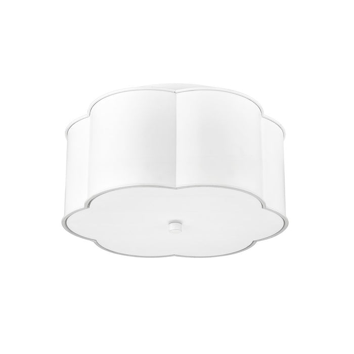 Millennium Lighting 3Lt Flushmount, White/White