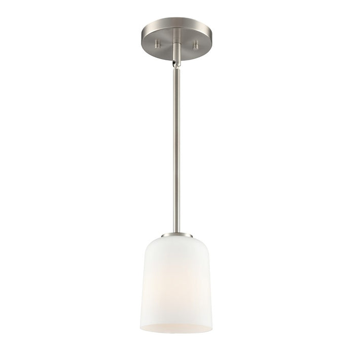 Millennium Lighting Laphia 1Lt 7" Pendant, Nickel/Etched Opal - 214001-BN
