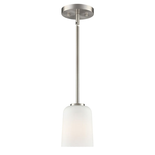 Millennium Lighting Laphia 1Lt 7" Pendant, Nickel/Etched Opal