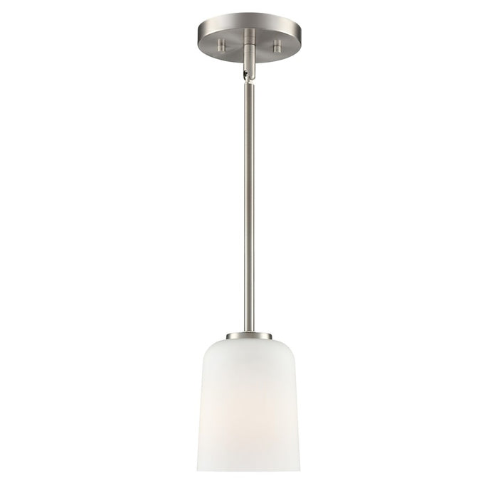 Millennium Lighting Laphia 1Lt 7" Pendant, Nickel/Etched Opal