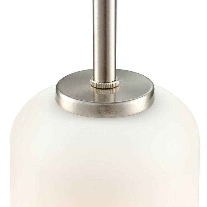 Millennium Lighting Laphia 1Lt 7" Pendant, Nickel/Etched Opal