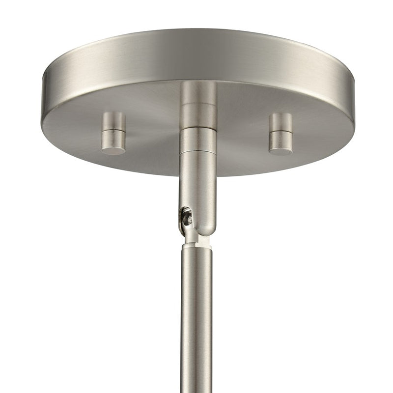 Millennium Lighting Laphia 1Lt 7" Pendant, Nickel/Etched Opal