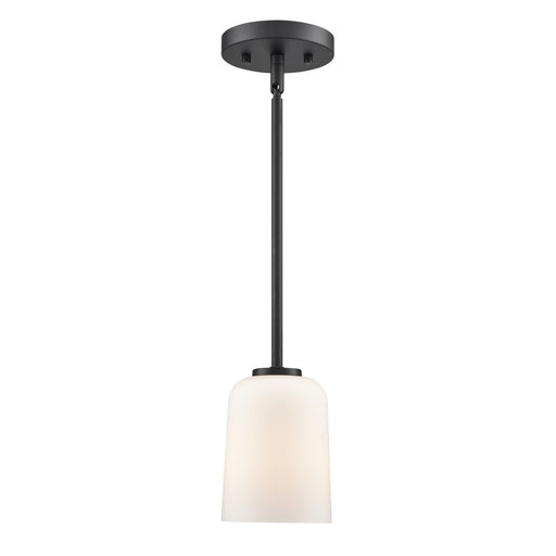 Millennium Lighting Laphia 1Lt 7" Pendant, Black/Etched Opal