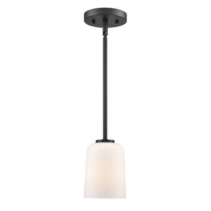 Millennium Lighting Laphia 1Lt 7" Pendant, Black/Etched Opal