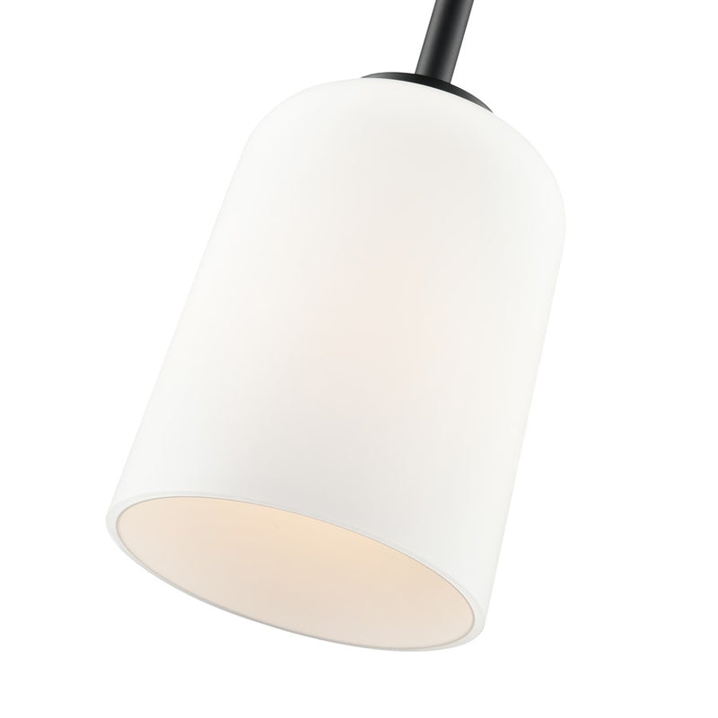 Millennium Lighting Laphia 1Lt 7" Pendant, Black/Etched Opal