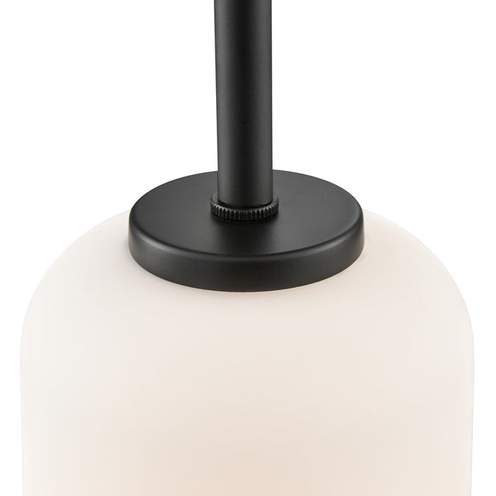 Millennium Lighting Laphia 1Lt 7" Pendant, Black/Etched Opal