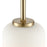 Millennium Lighting Laphia 1Lt 7" Pendant, Modern Gold/Etched Opal