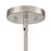 Millennium Lighting Laphia 3Lt 21" Chandelier, Nickel/Etched Opal