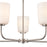 Millennium Lighting Laphia 5Lt 27" Chandelier, Nickel/Etched Opal