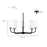 Millennium Lighting Laphia 5Lt 27" Chandelier, Nickel/Etched Opal