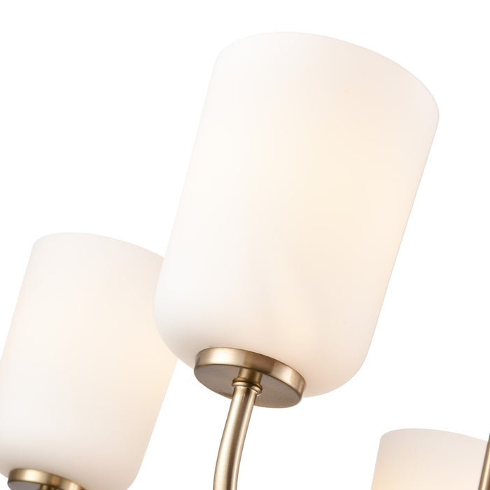 Millennium Lighting Laphia 5Lt 27" Chandelier, Gold/Etched Opal