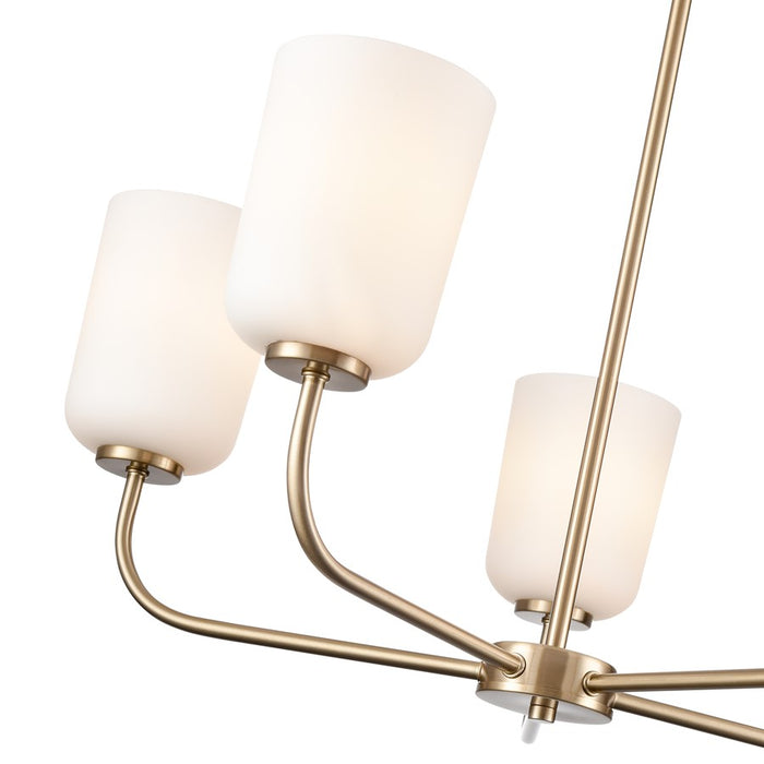 Millennium Lighting Laphia 5Lt 27" Chandelier, Gold/Etched Opal