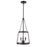 Millennium Lighting Adabella 11.75" 3Lt Pendant, Matte Black/Clear
