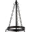 Millennium Lighting Adabella 11.75" 3Lt Pendant, Matte Black/Clear