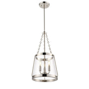 Millennium Lighting Adabella 11.75" 3Lt Pendant, Nickel/Clear - 21403-PN