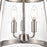 Millennium Lighting Adabella 11.75" 3Lt Pendant, Nickel/Clear