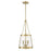 Millennium Lighting Adabella 11.75" 3Lt Pendant, Vintage Brass/Clear