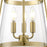 Millennium Lighting Adabella 11.75" 3Lt Pendant, Vintage Brass/Clear