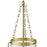 Millennium Lighting Adabella 11.75" 3Lt Pendant, Vintage Brass/Clear